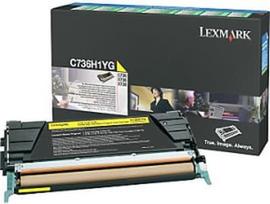 Toneris Lexmark yellow | return | 10000pgs | C736/X736/X738