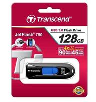 usb 3.0 128gb - Transcend JetFlash 790 128GB Black/Blue (Juodas/Mėlynas) - 3 nuotrauka