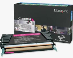 Toneris Lexmark magenta | return | 10000pgs | C736/X736/X738