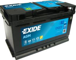 akumuliatorius starteris - EXIDE EK820 82Ah 800A (EN) AGM  - 1 nuotrauka
