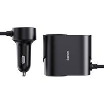 baseus usb c adapter - Baseus High Efficiency Pro 1-for-2 Car Cigarette Lighter - 1 nuotrauka