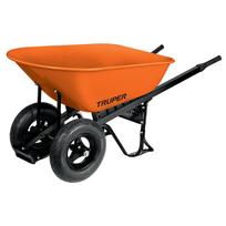 talpa karuciams - Dviejų ratų sodo karutis su metaline talpa 118L Truper® - 1 nuotrauka