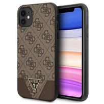 iphone xr deklai - Guess "GUHCN61PU4GHBR 4G Triangle Cover iPhone 11" Brown - 1 nuotrauka