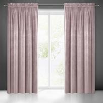 Minkšto ir blizgaus aksomo naktinė užuolaida Eurofirany SAMANTA 140X300 cm, juosta / tunelis / kabliukai, spalva: rusva