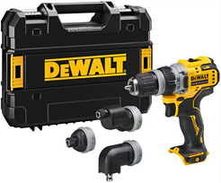  DeWalt DCD703L2T rinkinys, 12 V, 2 x 3,0 Ah + lagaminas
