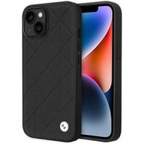 iphone case leather - BMW "Leather Quilted iPhone 14" Black - 1 nuotrauka