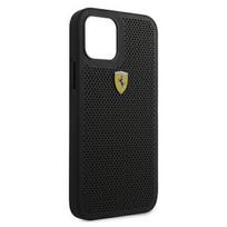 telefonas iphone pro max 12 - Ferrari "On Tarck - Perforated for iPhone 12 Pro Max" Black - 1 nuotrauka