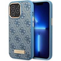Guess "GUHMP14LU4GPRB Hardcase 4G Logo Plate MagSafe iPhone 14 Pro" Blue