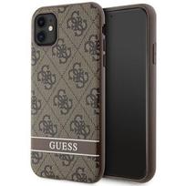 iphone xr deklai - Guess "GUHCN61P4SNW Hardcase 4G Stripe iPhone 11/ XR" Brown - 1 nuotrauka