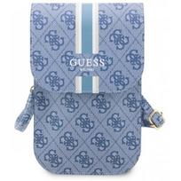 Guess "PU 4G Printed Stripes Phone Bag" Blue