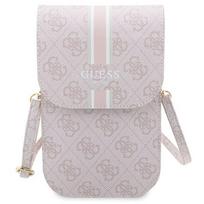 guess pinigines - Guess "PU 4G Printed Stripes Phone Bag" Pink - 1 nuotrauka
