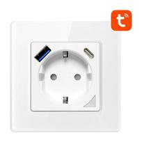  Avatto N-WOT10-USB-W TUYA USB USB-C (baltas)