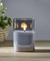 dekoratyvines zvakes - Dekoratyvinė LED žvakė Star Trading Flamme, juoda, 9 x 12,5 cm - 1 nuotrauka