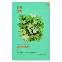 kiec - Lakštinė veido kaukė Holika Holika Pure Essence Mask Sheet - Mugwort, 23ml - 2 nuotrauka