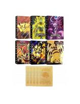 Magy Pokemon kortos 55 vnt. auksinė kolekcija Gx Rare V serijos Vmax Rares+ albumas 240 kortoms