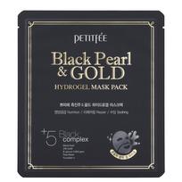 hidrogelis - Petitfee Black Pearl & Gold Hydrogel Mask drėkinanti hidrogelio kaukė 32g - 3 nuotrauka