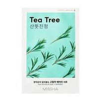 missha mask - Lakštinė veido kaukė su arbatmedžio ekstraktu MISSHA Airy Fit Sheet Mask (Tea Tree), 19g - 1 nuotrauka