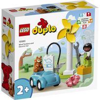 vejo turbinos - LEGO® DUPLO Town Vėjo turbina ir elektromobilis 10985 - 2 nuotrauka