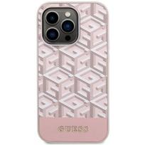 Guess "PU G Cube MagSafe Compatible Case iPhone 13 Pro" Pink