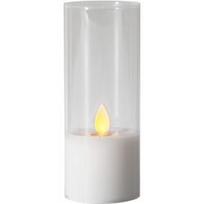 LED vaško žvakė stiklinėje baltos spalvos 0,06W 5x7,5cm M-Twinkle 063-15
