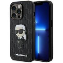 Karl Lagerfeld "Saffiano Monogram Ikonik iPhone 14 Pro" Black