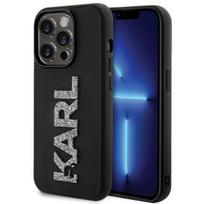 telefono deklas karl lagerfeld - Karl Lagerfeld "KLHCP15L3DMBKCK Hardcase 3D Rubber Glitter Logo iPhone 15 Pro" - 1 nuotrauka