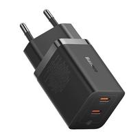 usb c pakrovejas - Baseus GaN5 40W, 2x USB C (juodas) - 3 nuotrauka