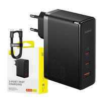 Baseus GaN5 Pro 2xUSB-C + USB, 160W (juodas)