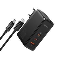 usb c charger - Baseus GaN5 Pro 2xUSB-C + USB, 160W (juodas) - 6 nuotrauka