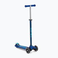 Vaikiškas triratis motoroleris Micro Maxi Deluxe LED mėlynos spalvos MMD083
