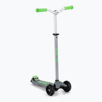 Micro Maxi Deluxe Pro vaikiškas triratukas pilkai žalias MMD089