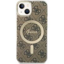 Guess "4G IML MagSafe Compatible Case iPhone 13" Brown