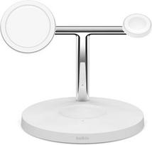 belkin wireless charging - Belkin Pro MagSafe 3-in-1, 3 x Qi Wireless, balta, 15 W - 2 nuotrauka