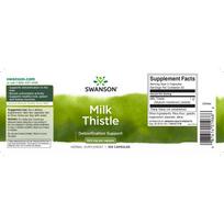 kapsules - Swanson Milk Thistle tikrasis margainis maisto papildas 100 vnt. - 2 nuotrauka