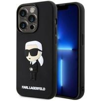 Karl Lagerfeld "Rubber Ikonik 3D iPhone 14 Pro Max" Black