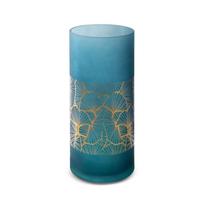 Eurofirany LIMITED COLLECTION MUSA3 Vaza ∅ 15X35 cm, spalva: tamsiai mėlyna / auksinė