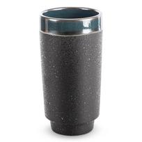 dekoratyvine vaza - Eurofirany C / HANI / WAZ / 01 13X13X25 Žalias + Juodas - 1 nuotrauka