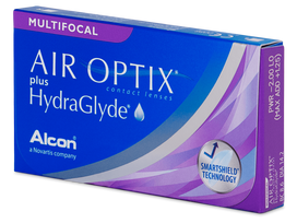 AIR OPTIX plus HydraGlyde Multifocal, 3 vnt