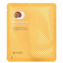 PETITFEE Snail + Gold Hydrogel mask hidrogelinė kaukė su auksu ir sraigių mucinu, 32g