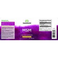 kapsules plaukams - Swanson Ultra MSM (Metilsulfonilmetanas) 1000 mg N120 - 3 nuotrauka