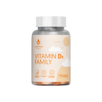 vitaminas d - GAMTOS NAMAI vitaminas D3 FAMILY, 60 guminukų - 1 nuotrauka