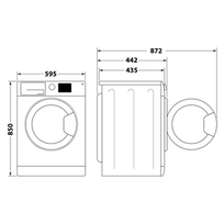 skalbimo masina gylis -  Whirlpool WRSB7259BBEU - 7 nuotrauka