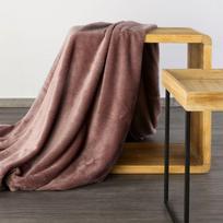 Eurofirany DESIGN 91 CINDY5 Minkštas ir švelnus pledas su įspaustu eglutės raštu, 70X160 cm, spalva: plytų