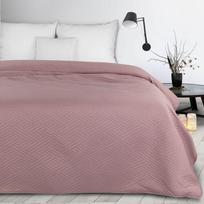 Eurofirany DESIGN 91 BONI / 4 Lovatiesė su geometriniu raštu, išgautu karšto spaudimo technika (hot press), 200X220 cm, spalva: pudrinė