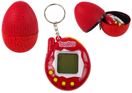kiausiniai - Elektroninis žaidimas gyvūnėlis "Tamagotchi" kiaušinyje, raudonas - 1 nuotrauka