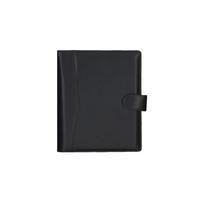 Darbo kalendorius Timer MAXI A5 organizer GENUINE LEATHER, juodos spalvos