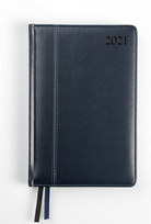 Kalendorius AMBASSADOR BLACK EDITION, 2024, PU, A5, mėlyna