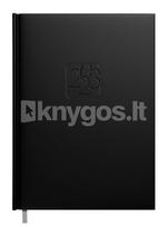 Darbo knyga-kalendorius Business Day A5 2023 m., juoda