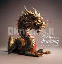 sieniniai kalendoriai - Sieninis „Drakonų kalendorius“ 2024 m. - 1 nuotrauka