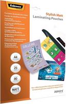 Laminavimo plėvelė Fellowes Stylish Matt, 80 μm x 3030 mm x 2160 mm, 25 vnt.